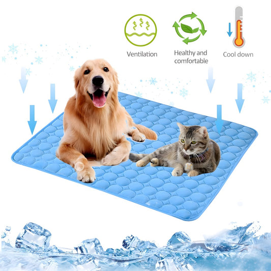 Ice Silk Cooling Mat for Dogs & Cats