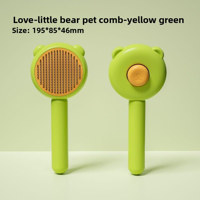 Self-Cleaning Pet Grooming Comb – Stainless Steel Deshedding Brush for Cats and Dogs